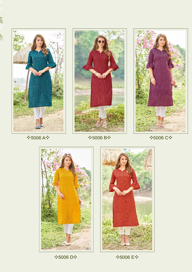 Art Riddhs Hanshika Ethnic Wear Wholesale Kurti Collection